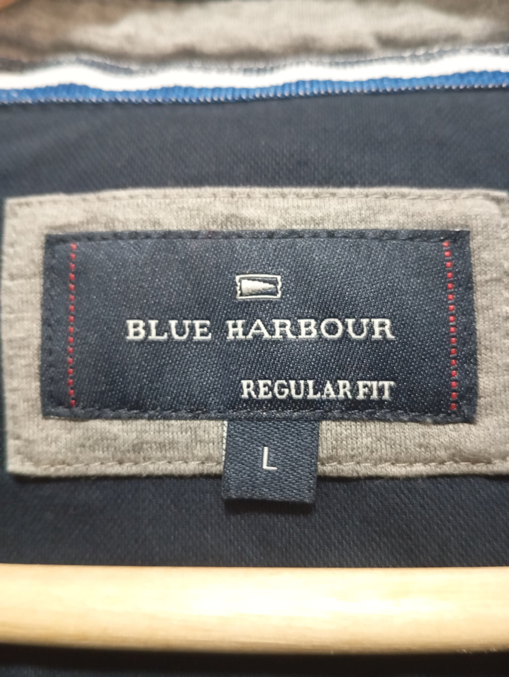 Premium Blue Harbour Striped Polo Shirt - Classic Casual Style
