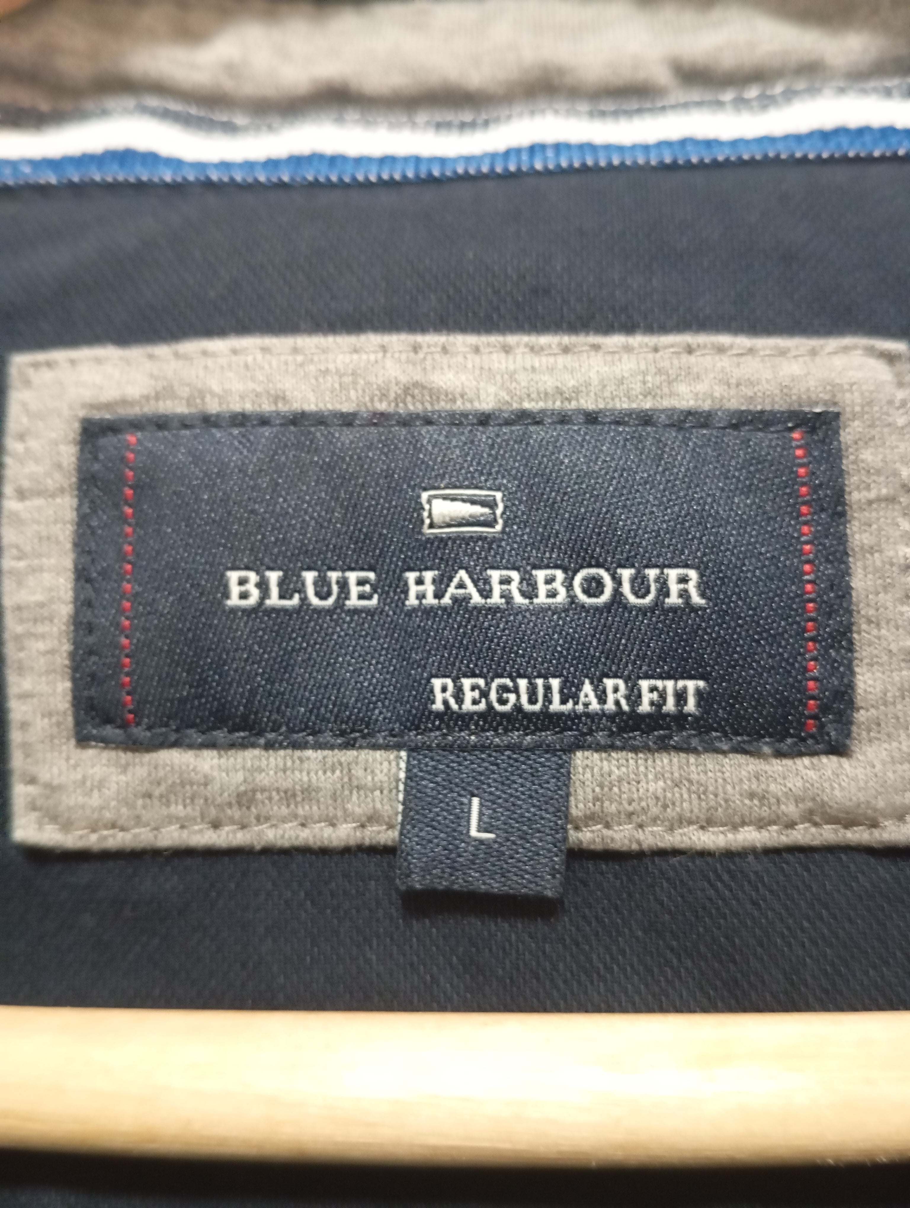Premium Blue Harbour Striped Polo Shirt - Classic Casual Style
