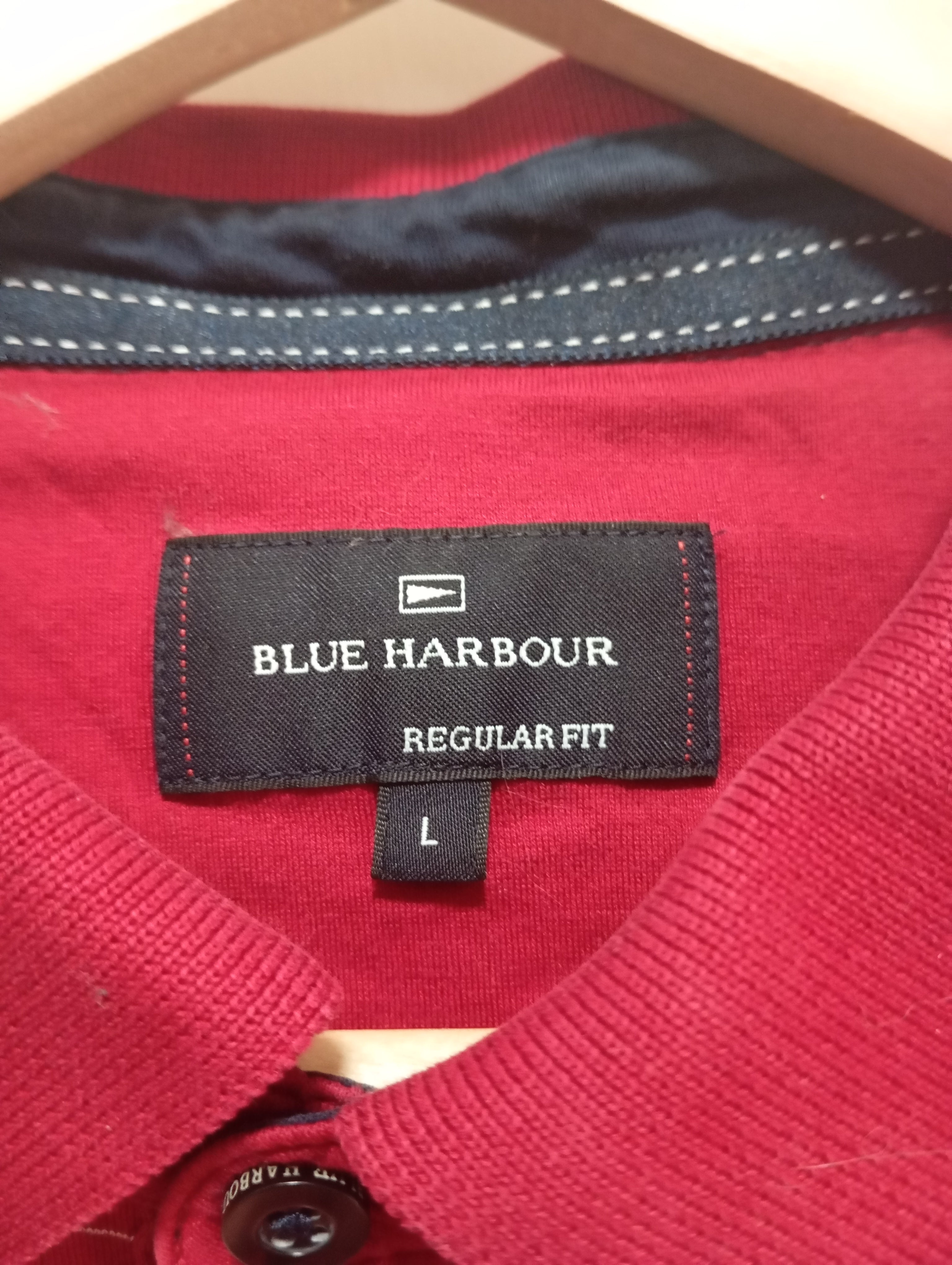 Blue Harbour Gradient Stripe Polo – Bold & Modern Style