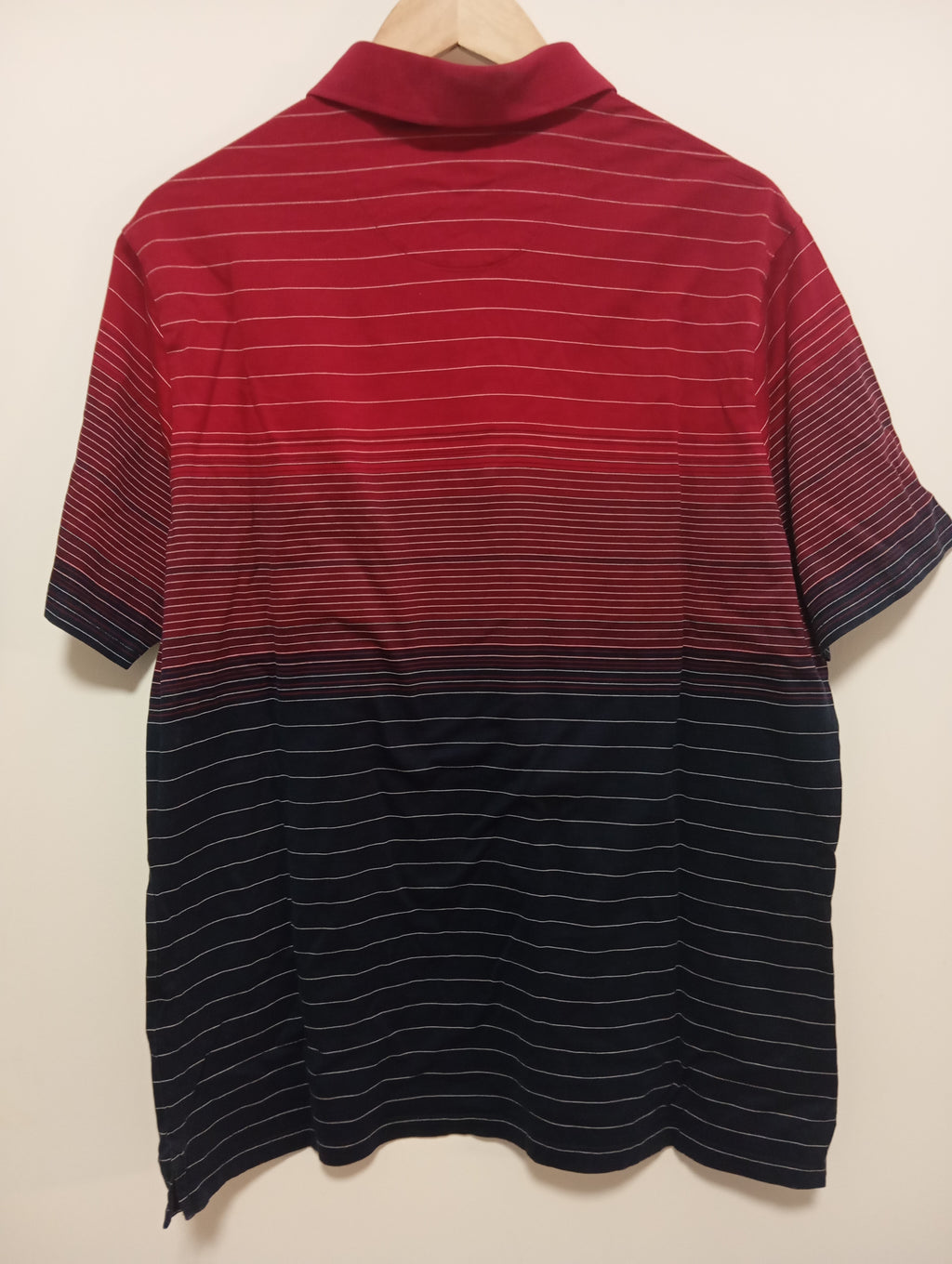 Blue Harbour Gradient Stripe Polo – Bold & Modern Style